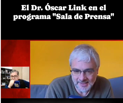 Dr. Óscar Link en "Sala de Prensa".